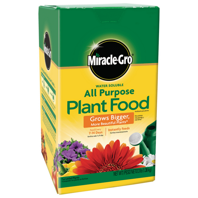Miracle-Gro Water Soluble All Purpose Plant Food 3 lb.