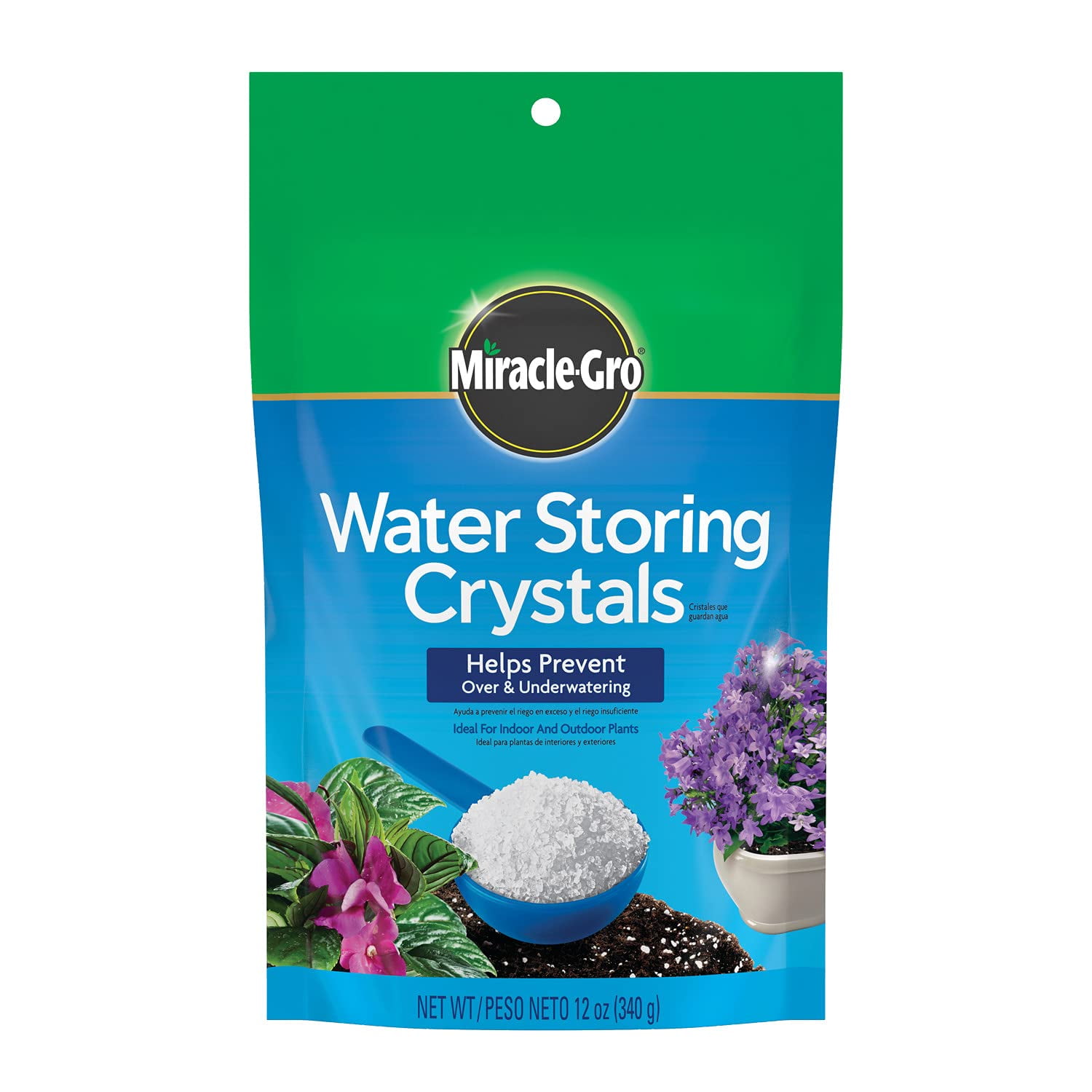 MiracleGro Water Storing Crystals, Helps Prevent Over and