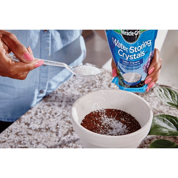 Miracle-Gro Water Storing Crystals Soil Moist Granules - Pack of 2 Residential Use, Standard Application