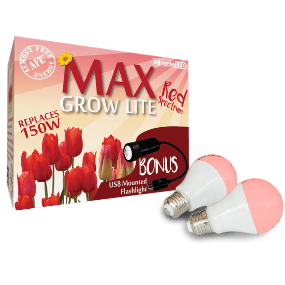 Miracle LED Commercial Hydroponic Ultra Grow Lite LED Bulb 2-Pack 604385