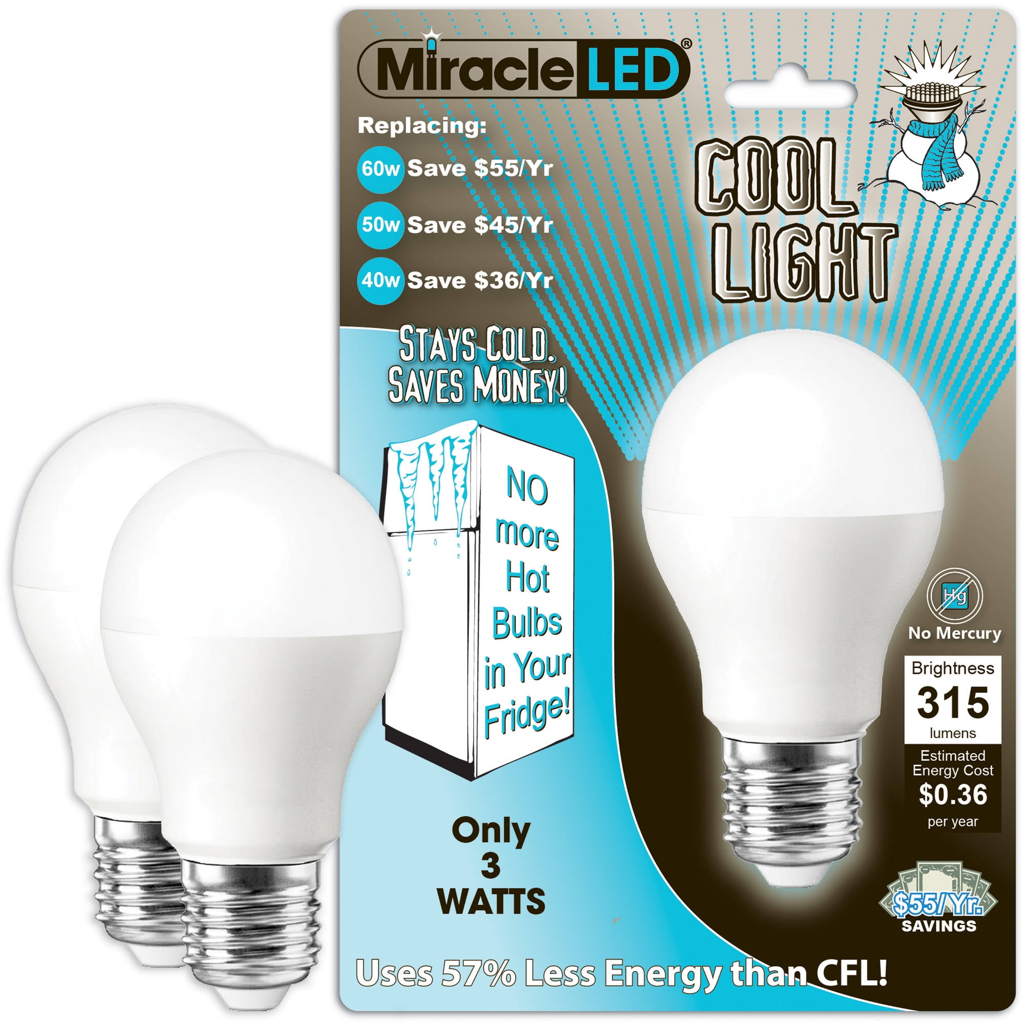 Generic 2pcs/lot LED Fridge Light Bulb 3W E14 Refrigerator Corn Bulb AC  220V LED Lamp White/Warm White Energy Saving Fridge Lights- @ Best Price  Online