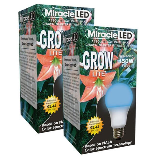 Miracle LED Growth Starter MAX Blue LED Grow Light 2-Pack 604383 ...