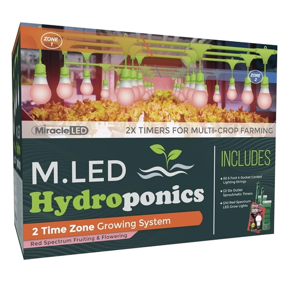 Miracle LED M.LED Hydroponics 2-Time Zone Indoor Growing System
