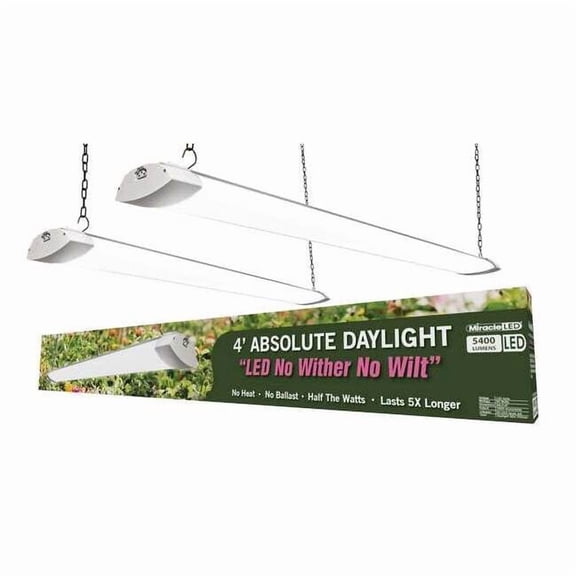 Industrial 4 ft LED Grow Light Hydroponic Full Spectrum Daylight,PK2