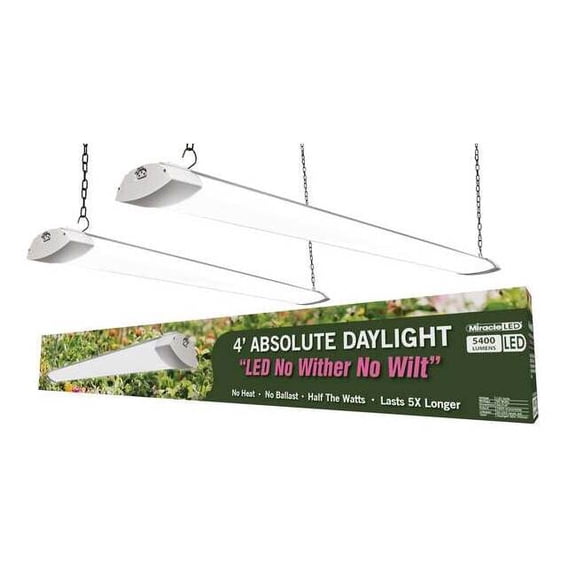 Industrial 4 ft LED Grow Light Hydroponic Full Spectrum Daylight,PK2