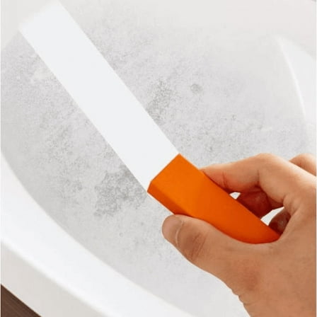Miracle Limescale & Rust Eraser – Orange Premium Rubber Block for Glass, Stainless Steel, Pots, Pans, Tiles & Household Surfaces