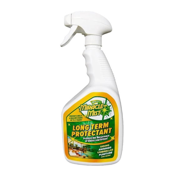 Miracle Mist Long-Term Protectant (LTP) Spray, Prevents Mold, Mildew, and Algae Growth for RV, Campervan, and Boat Exterior and Interior, 32 oz