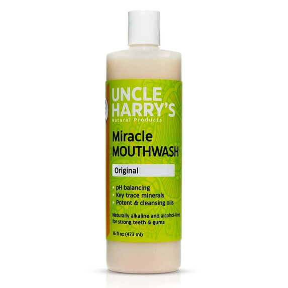 Miracle Mouthwash by Uncle Harry's Natural Products (16oz Mouthwash)