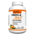 thumbnail image 1 of Miracle Multi Multivitamin with CoQ10 Liquid Capsules for Men and Women - High Potency Daily Vitamin & Mineral Supplement - Superfood Enzyme Blend - 120 Softgels, 1 of 8