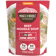 Miracle Noodle Beef Bone Broth Noodle Soup 7.6 oz (Pack of 6)