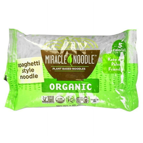 Miracle Noodle Organic Spaghetti Style Noodle 7 oz Pack of 2