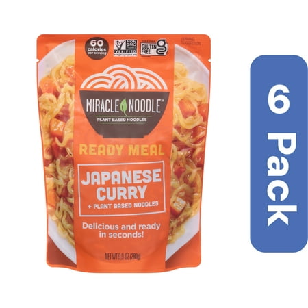 Miracle Noodle Ready Meal Japanese Curry Noodles 280 g (Pack Of 6)