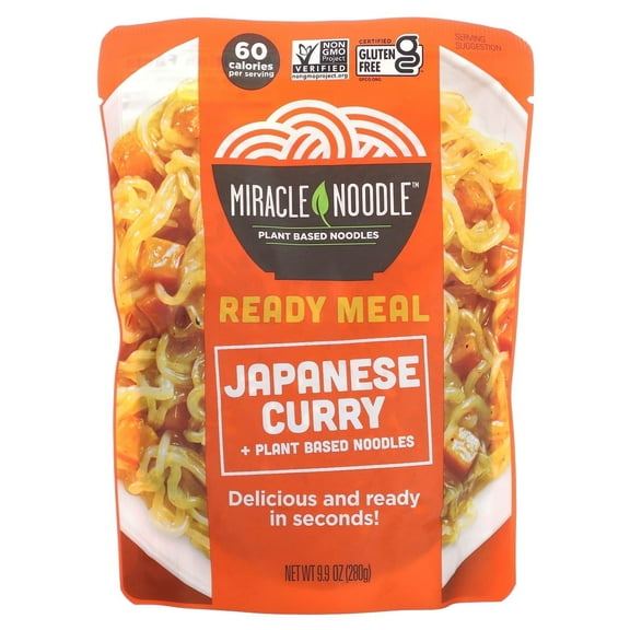 Miracle Noodle Ready-To-Eat-Meal Japanes Curry Noodles 9.9 oz Pack of 2