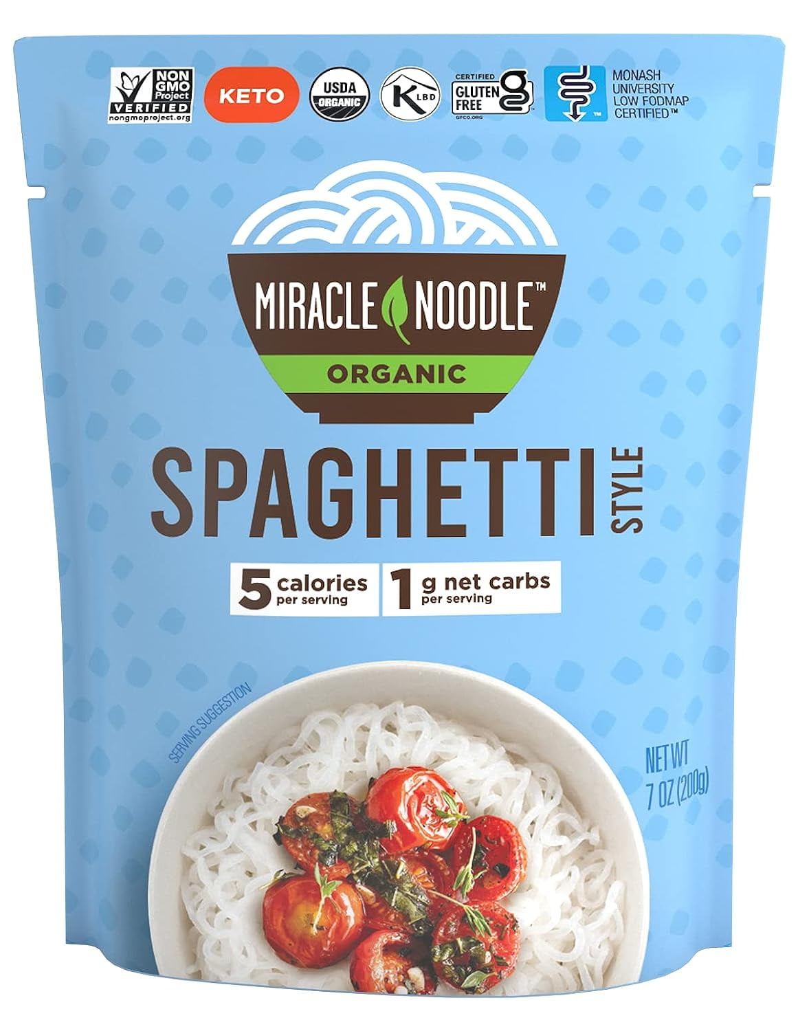 Miracle Noodle- Ready To Eat Organic Spaghetti Keto, Vegan, Gluten Free