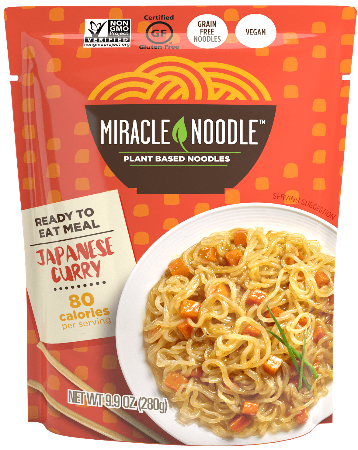 Miracle Noodle Ready to Eat Japanese Curry Noodles, 10 oz