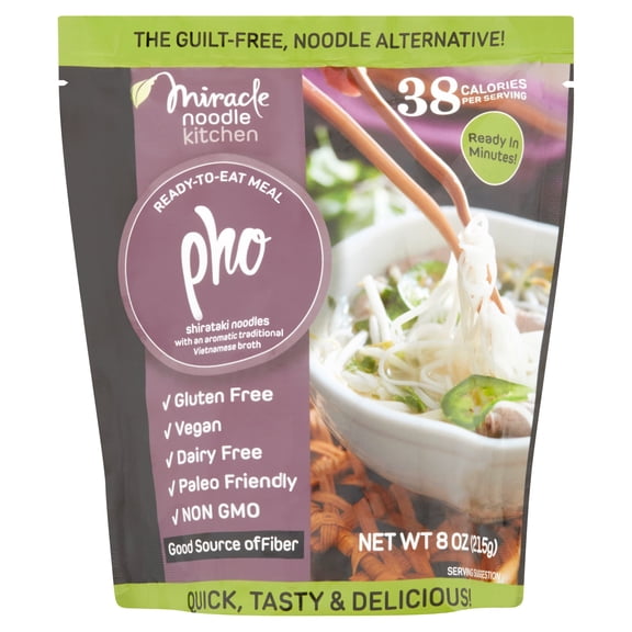 Miracle Noodle Kitchen Pho Shirataki Noodles, 8 oz, 6 pack