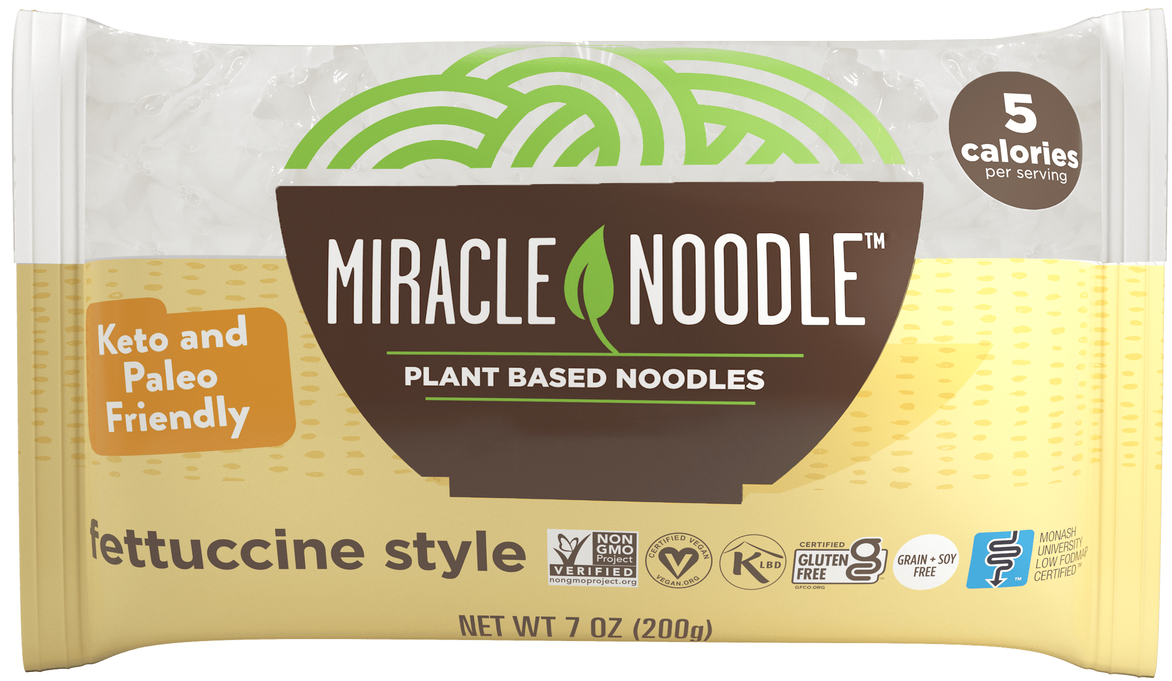 Miracle Noodle Shirataki Pasta, Fettuccine, 7 Oz