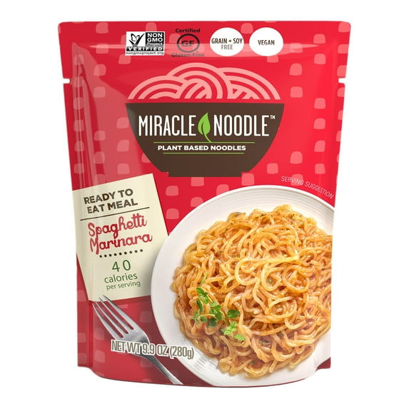 Miracle Noodle Spaghetti Marinara, Shirataki Noodles, 10 oz