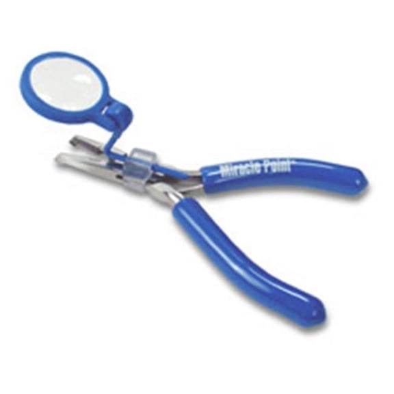 Miracle Point  Bent Tip Pliers with Magnifier