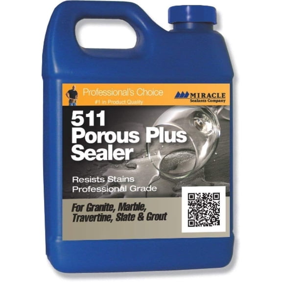 Miracle Sealants 511 Porous Plus Penetrating Sealer Resists Stains Professional Durable Grade 1 Gallon