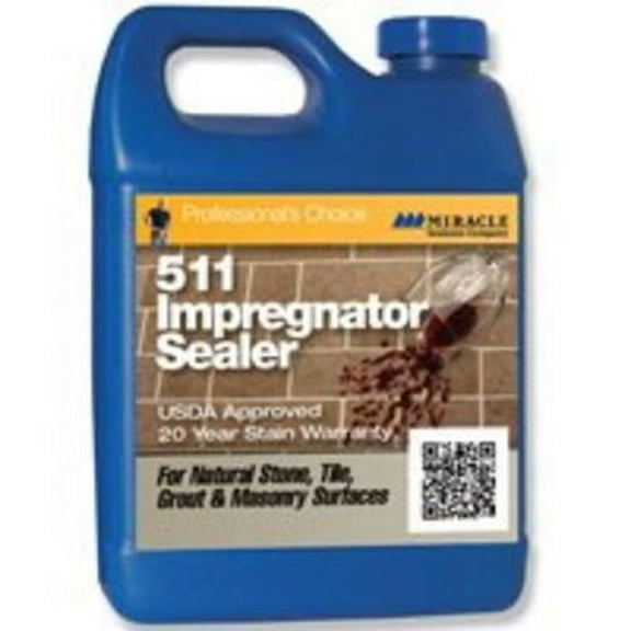 Miracle Sealants 511-QT-6/1 Penetrating Impregnator Sealer, 1 Qt, Clear, Each