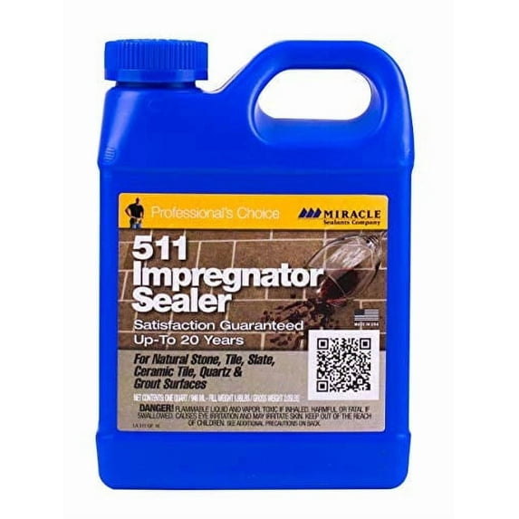 Miracle Sealants 511QT6 511 Impregnator Sealer,Quart,Clear,32 Fl Oz