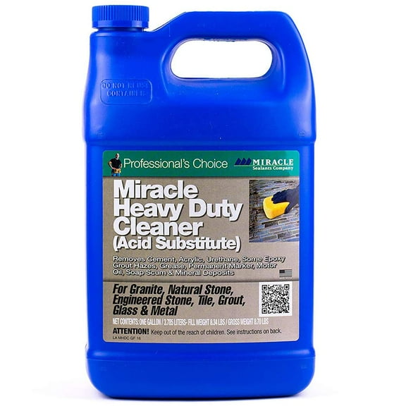 Miracle Sealants Acidic Cleaner,1 gal,Jug,PK4 HDAC4GAL
