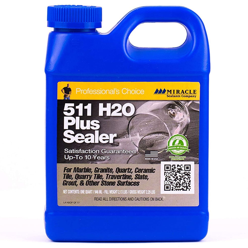Clear 1 Quart Water-Based Penetrating Sealer for Stone and Tile