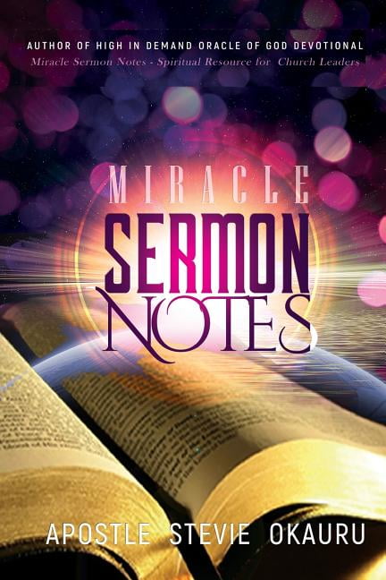 Miracle Notes Miracle Sermon Notes: spiritual resource for church leaders, (Paperback ...
