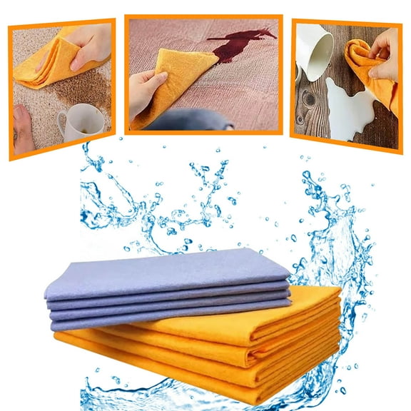 Miracle Shammy - Ultra-Absorbent Miracle Cleaning Shammy, Absorbent Cleaning Cloth Multi-purpose Non-woven Cleaning Towels, Miracle Cleaning Shammy Drying Cloth Machine Washable