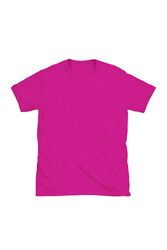 Miracle(Tm) Neon Color Athletic Wicking T Shirt - Adult Pink Mens High Visibility Shirt (XXL)