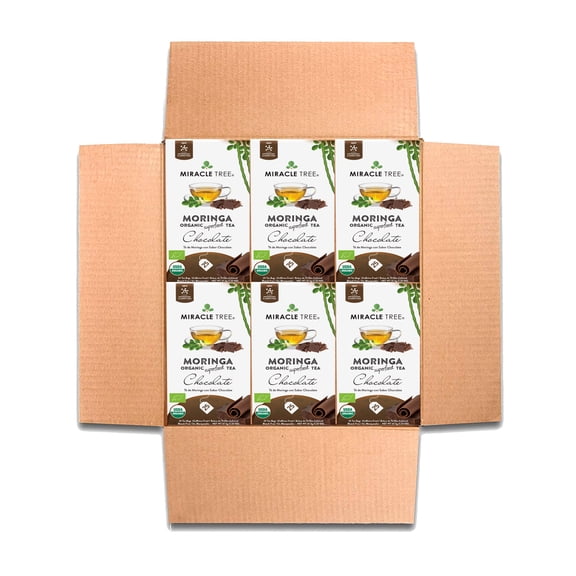 Miracle Tree Organic Moringa Tea Bags, Chocolate, 25 Count