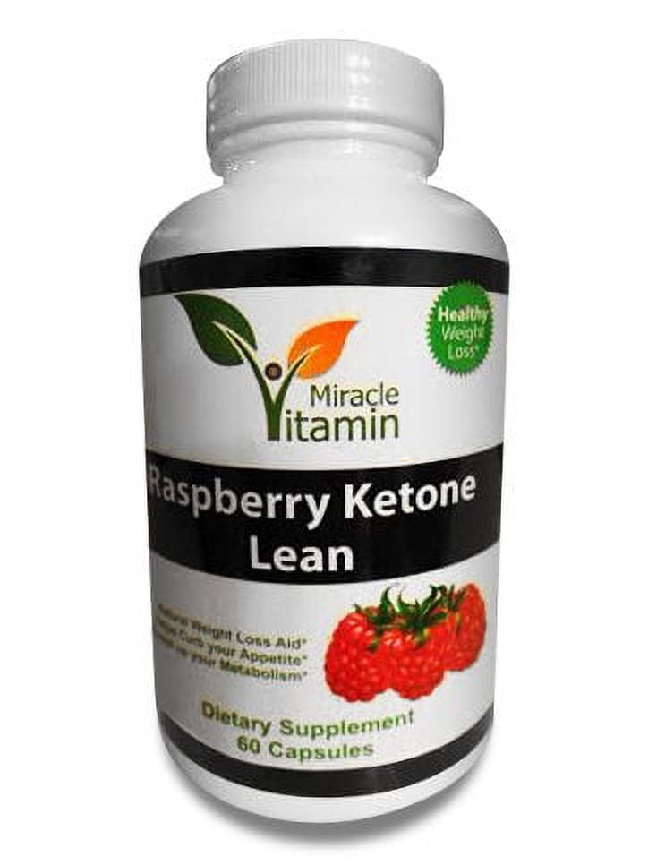 Miracle Vitamin Raspberry Ketones Plus+ Weight Loss Supplement and