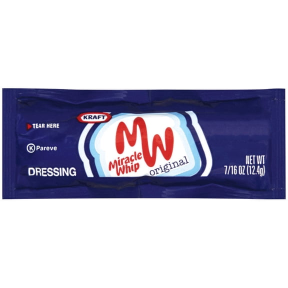 Miracle Whip Dressing Single Serve Packets, 200 Ct Casepack