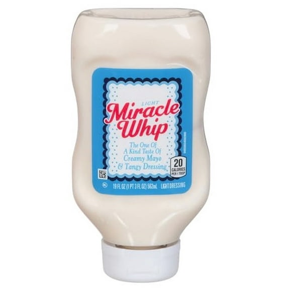 Miracle Whip Original Squeeze Bottle - 22fl Oz (Pack of 20)