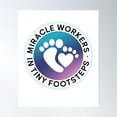 thumbnail image 1 of Miracle Workers In Tiny Footsteps Nicu Design Poster Wall Art, Modern Wall Decor, 16x24 UNFRAMED, 1 of 3
