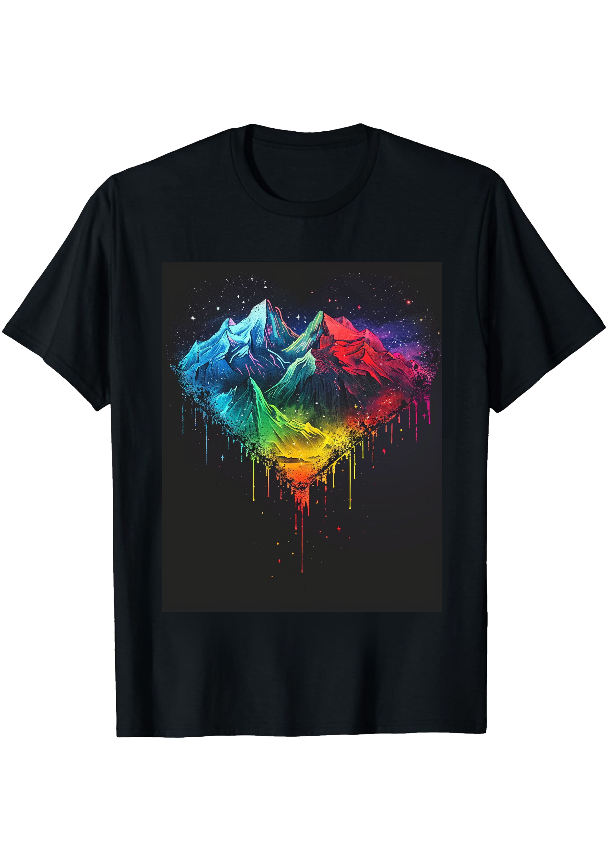 Miracle of the Starry Sky: Rainbow Mountains Star T-shirt, Light Up ...
