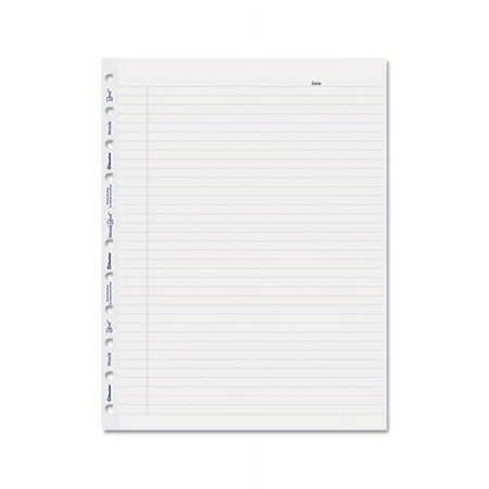 MiracleBind Ruled Paper Refill Sheets 11 x 9-1/16, White, 50 Sheets/Pack