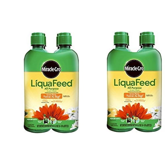 Miracle-Gro LiquaFeed All Purpose Plant Food Refill - Liquid Fertilizer - 8 Count, 16 oz