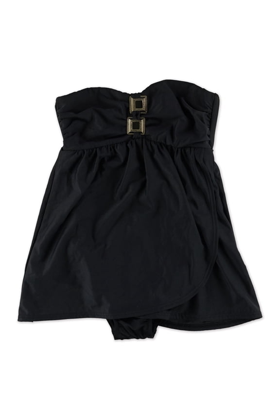 Womens Seascape Built In Brief One Piece Bandini, Black, 8