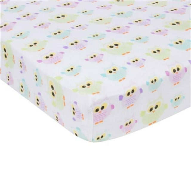 MiracleWare 7446 Owls Muslin Crib Sheet