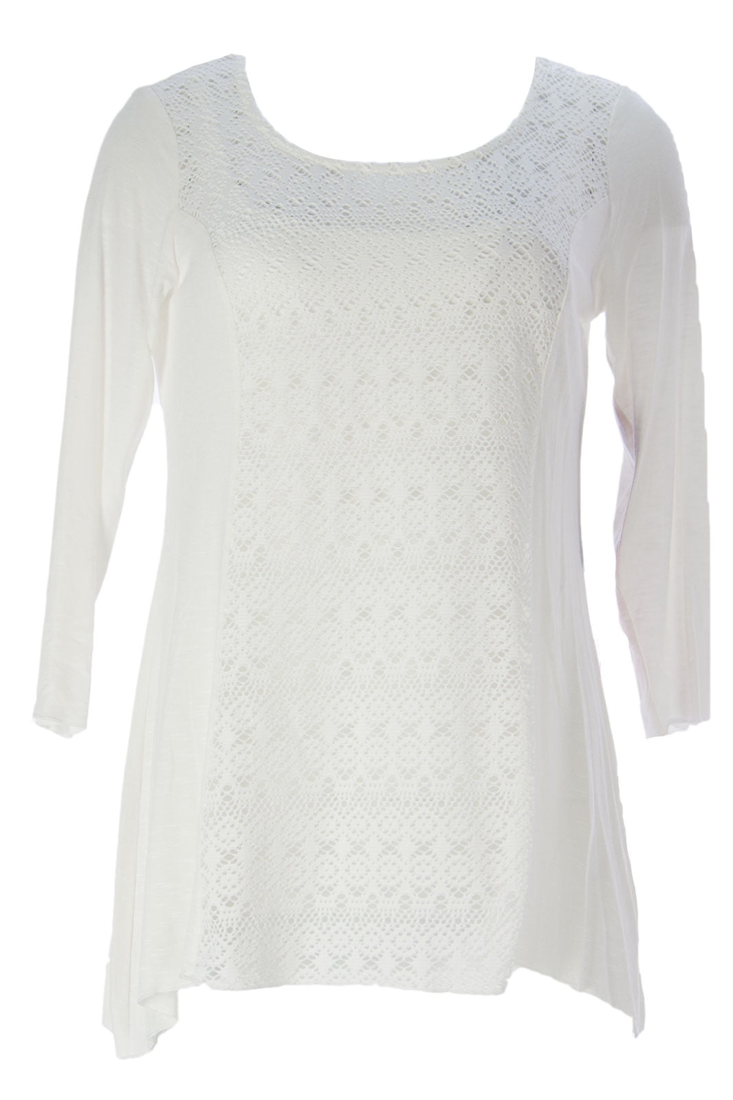 Miraclebody by Miraclesuit Women s Mix Media Eyelet Scoop Neck Top