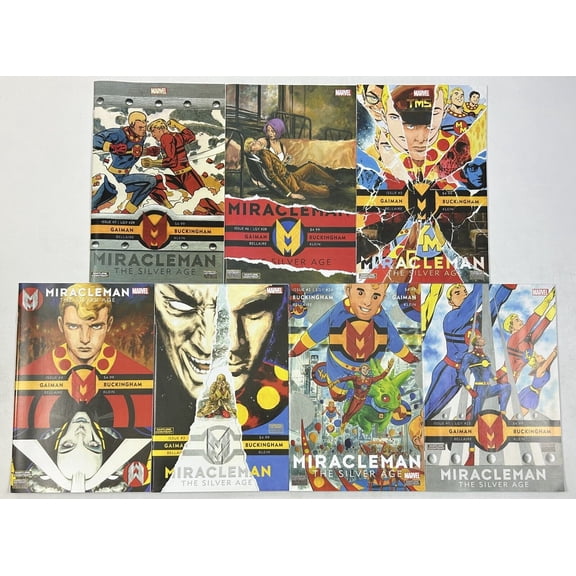 Miracleman The Silver Age #1 2 3 4 5 6 7 VF/NM complete series by Gaiman & Buckingham ; Marvel