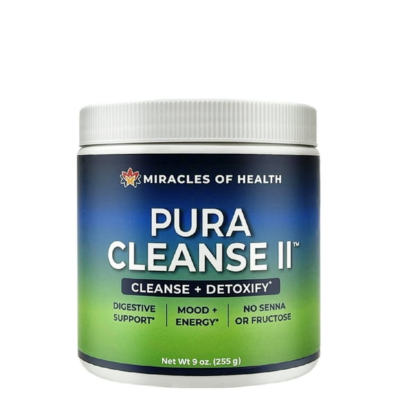 Miracles of Health Pura Cleanse II Super Herb & Fiber Detox Drink