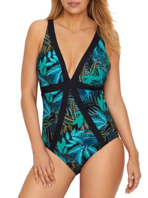 Women's Paradiso Mixology Wire Free One Piece Swimsuit 6523997 16 Multi