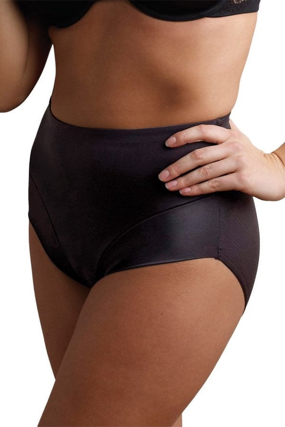 Women's Extra Firm Control Comfort Leg Brief 2804 - Black, Size X-Large