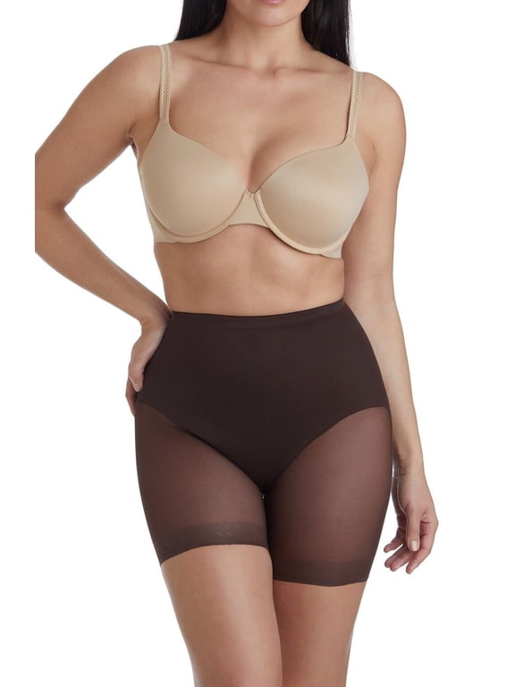 Sheer Shaping Rear Lifting Boy Short (Large, Coffee) - 2776