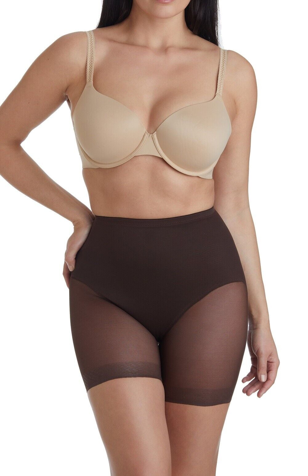 Miraclesuit Sheer Shaping Rear Lifting Boy Short (XL, Coffee) 2776