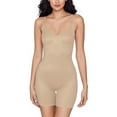 thumbnail image 1 of Miraclesuit Show Stopper Low Back All-In-One Bike Short - 2442 (Warm Beige, S), 1 of 4