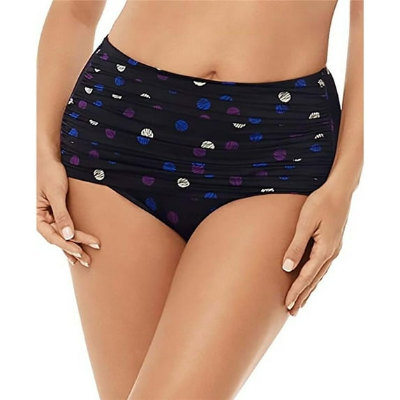 Miraclesuit Spot Norma Jean Retro Bikini Bottom, 12, Multi New with box/tags